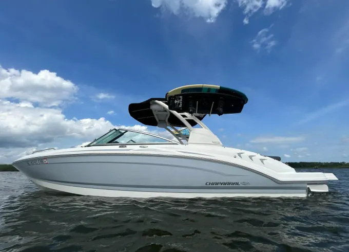 Don't settle for less! Surf with the best! 23' Chaparral Wakeboat in Lake Keowee