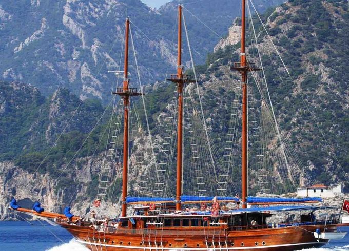 A. CANDAN  This wonderful luxury gulet  is 35 meters long and for 16 people