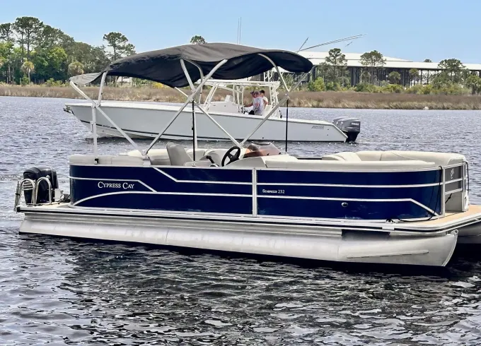 Cypress Cay Premium Pontoon Rental – Seats 12 | Orange Beach, AL (Boat 3)
