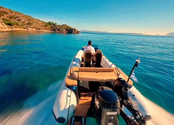 Cruise To Rhenia - Delos | 25ft Sea Quest RIB