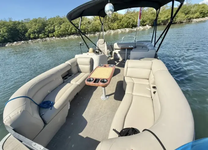 Pontoon Adventure by Water Limo.  Fort Lauderdale, Hollywood, Dania Beach, Miami