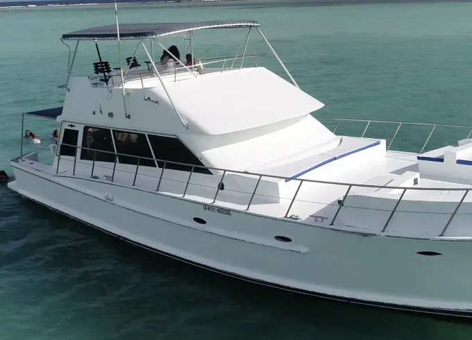 Premium Private Boat Experience In Boca Chica Aboard 56ft Halvorsen Yacht