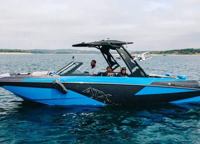 Title: ATX 24 Type-S Wake & Surf Boat – Premium Watersports + Party Vibes
