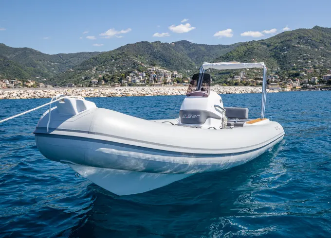 Elegant Grey 20ft 2Bar RIB for up to 6 Guests In Rapallo-Liguria