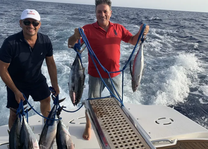 Fishing & Explore Limassol, Tuna Fishing, Cyprus by 425' Sea Ray Windtech Fishing
