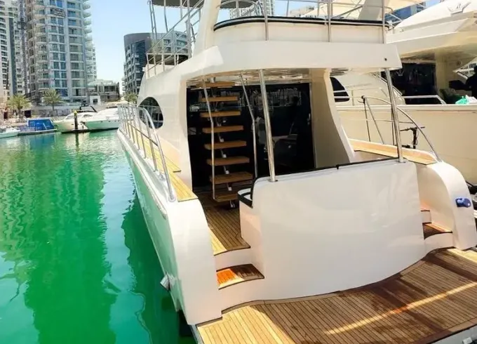 Experience Dubai on our 58ft Superfly Yacht