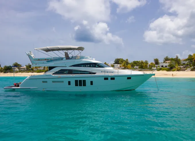 Incredible Fairline 65' Luxury Yacht for Charter in Sint Maarten