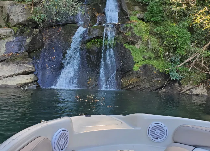 Magical Memories at Lake Jocassee on a 24 foot power boat
