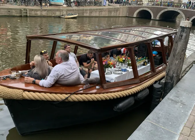 Private boat hire in Amsterdam with captain & bar!