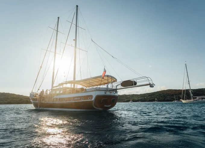 schooner Gulet Victoria family ship cruise  Bonifacio Corsica for 12 persons