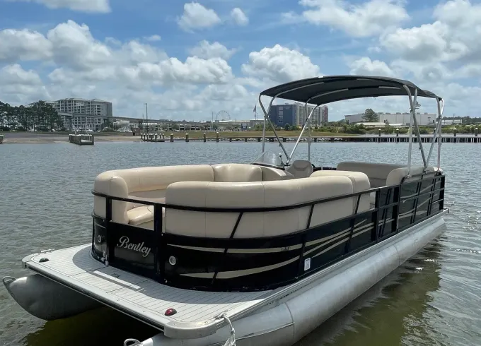 Luxury Bentley Pontoon Experience – Explore Orange Beach & Gulf Coast in Style!