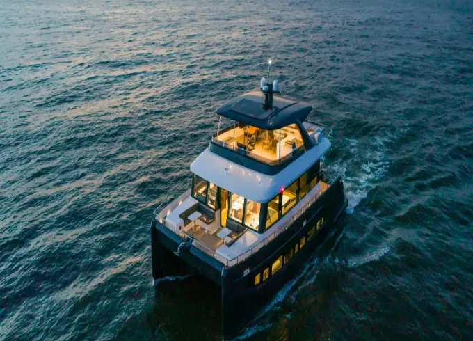 Nauticks N62 Power Catamaran Half Day Cruise Porto Carras Bays, Greece