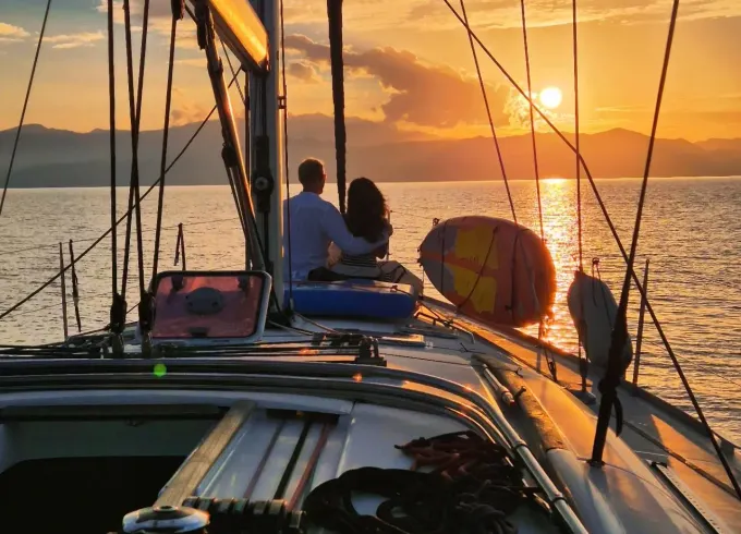Heraklion Sunset Sailing Cruise on 46ft Bavaria Sailing Yacht