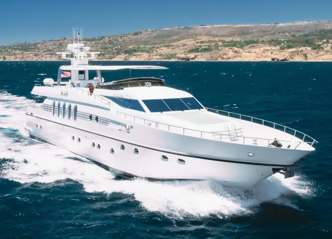 108' Monte Fino Power Mega Yacht Charter in Los Angeles, CA