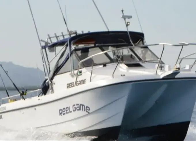 24' Kevlacat Sport fisher for rent Denarau Marina Fiji Islands.