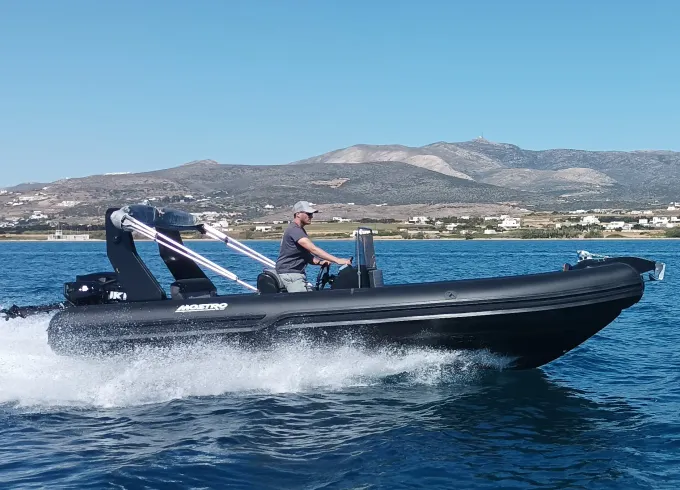 New Mostro 621 Offshore RIB boat Rental in Paros, Greece