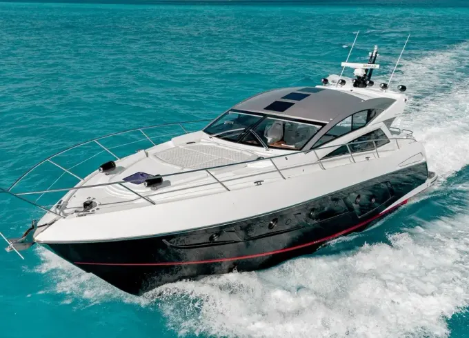 Sunseeker Predator 60ft Private Yacht Charter in Cancún for up to 15 Guests
