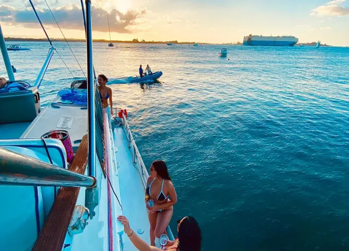 New! San Juan Beach Sunset Party Boat | Live Boricua!