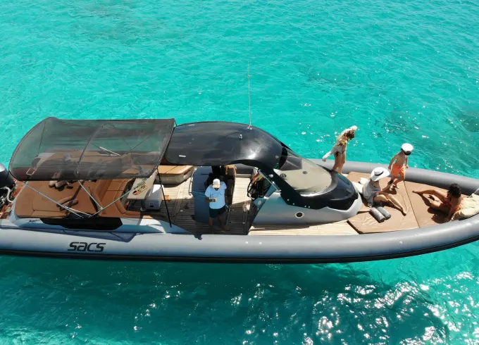 Rent Sacs Strider 13 RIB for 12 people in IBIZA TOWN PORT