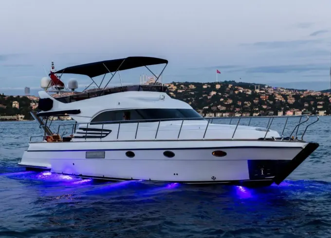 Comfortable Custom 57ft Luxury Motor Yacht for Bosphorus Tours in Istanbul