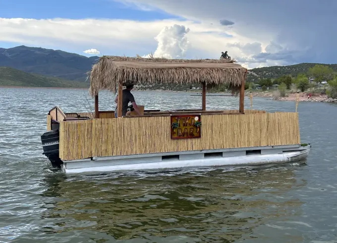 Tiki Pontoon Party Boat with Captain