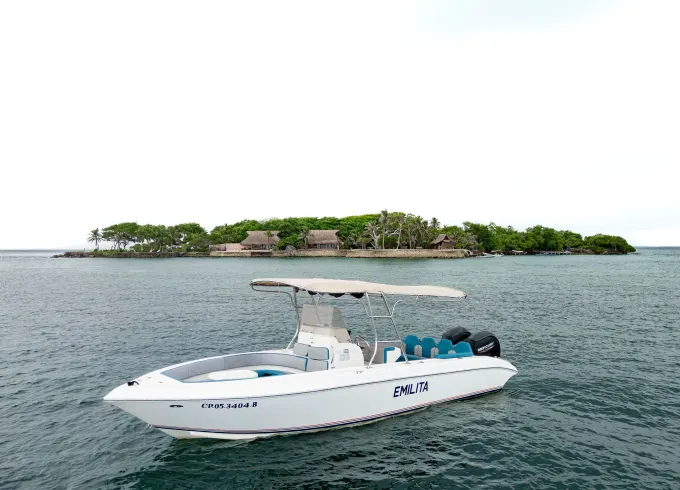 Private 29ft Speedboat for 10 Guests | Cartagena, Rosario Islands & Cholon