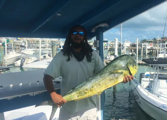 Deep sea light tackle and reef fishing Nassau Bahamas