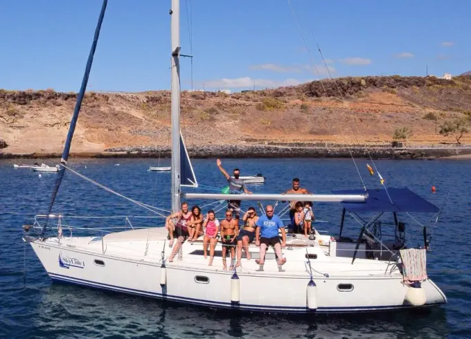 See the beauty of the south of Tenerife with  37' Jeanneau Sun Odyssey Sailboat!