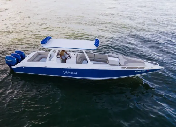 Rent Private Boat 41ft Todomar for island day Islas del Rosario Cholon Baru