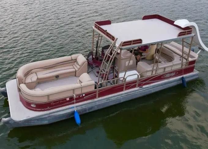 16 Person Waterslide Double Decker Pontoon in Lewisville, Texas (Free Lily Pad!)