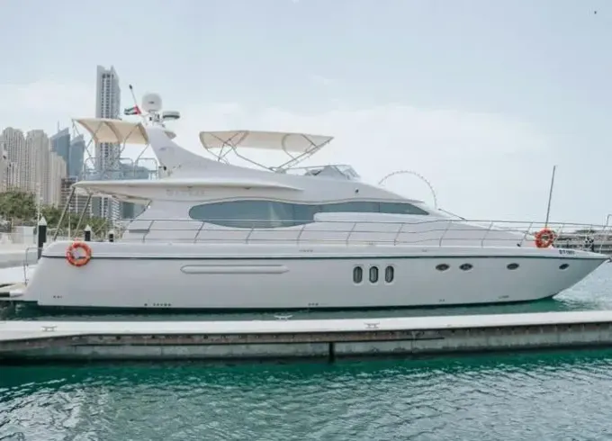 Experience Dubai on our 75ft Mayyas Motor Yacht