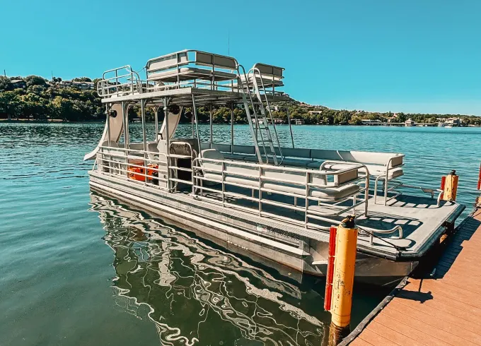 Double Decker Pontoon Boat with TWO water slides (Lake Austin only)