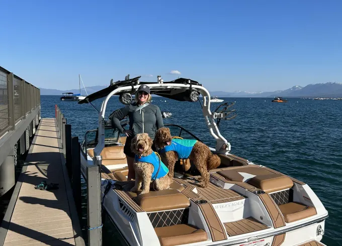 22ft Nautique GS22 Wake Boat with Captain on Lake Tahoe, Crystal Bay NV