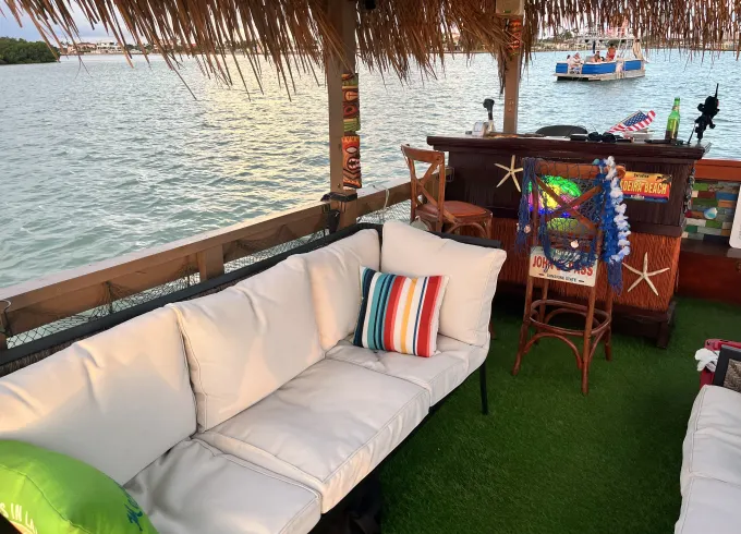 The Ultimate Floating Tiki Lounge-Best Rates On The Beach!!!