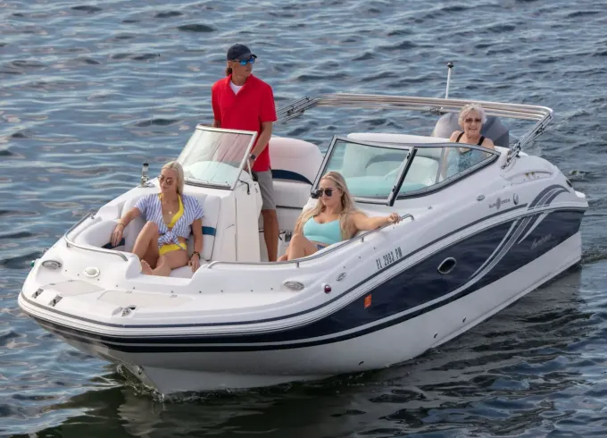 Ready for A Boat Day!  Enjoy speed and comfort on the Blue Hurricane!
