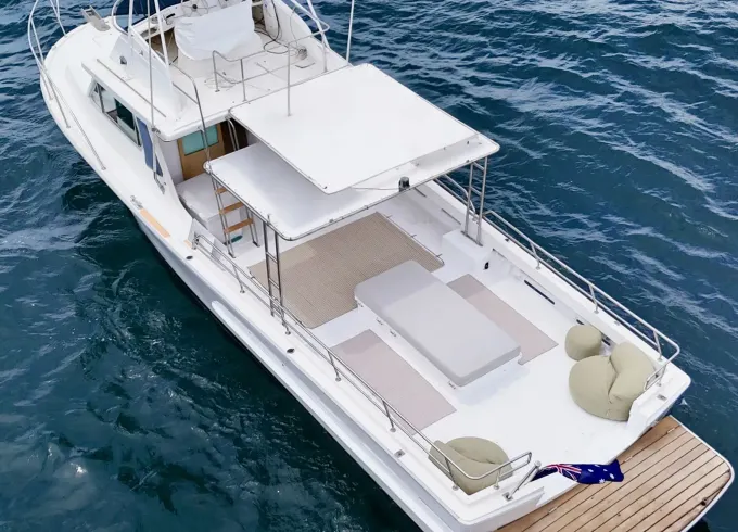 Custom 45ft Motor Vessel - Incredible open plan harbour boat with a bar!
