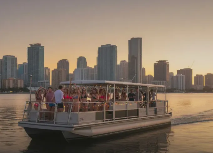 45' Fun Party Boat In Miami - 40 Passengers Max + Everything Included