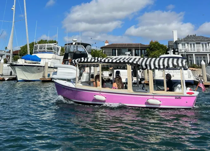 Pretty in Pink 21-Ft Duffy | Driver Included on All Charters (Up to 12 Guests)
