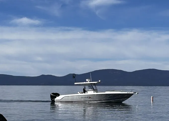 Lake Tahoe Sportfishing Adventure onboard 33ft Donzi Center Console