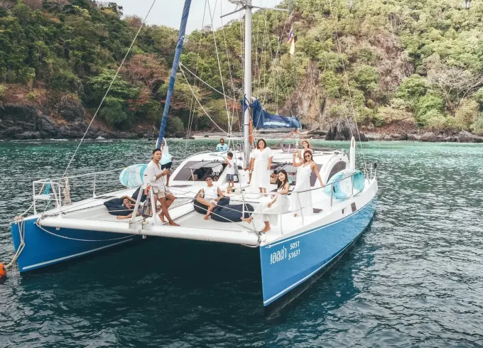 Ella – Rare 53ft Silkline Catamaran | Private Charter Phuket (10–35 guests)