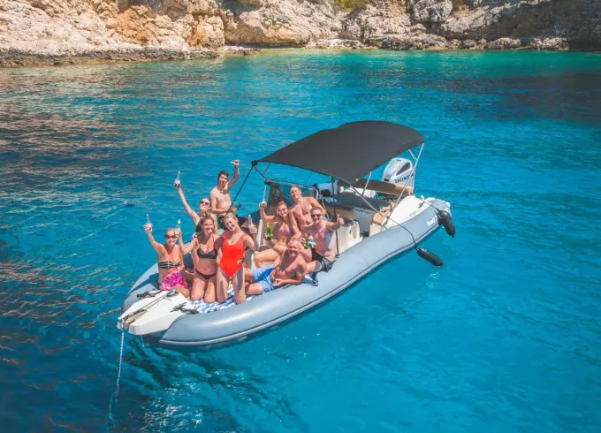 RIB for Blue Cave Group Tour From Hvar
