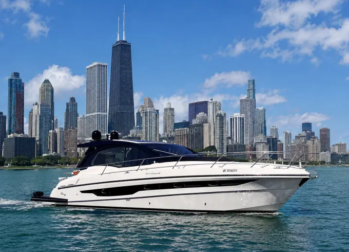 2023 Rio Sport Coupe Motor Yacht Charter Chicago Luxury Cruise