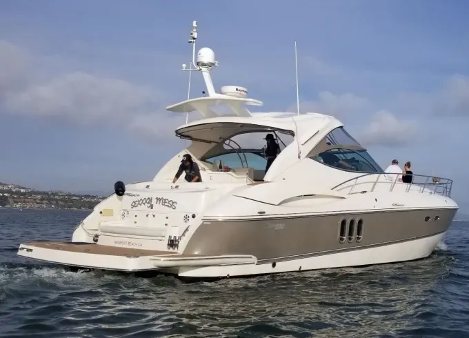 54' Cruisers Express with everything you need for a perfect day in Newport Beach