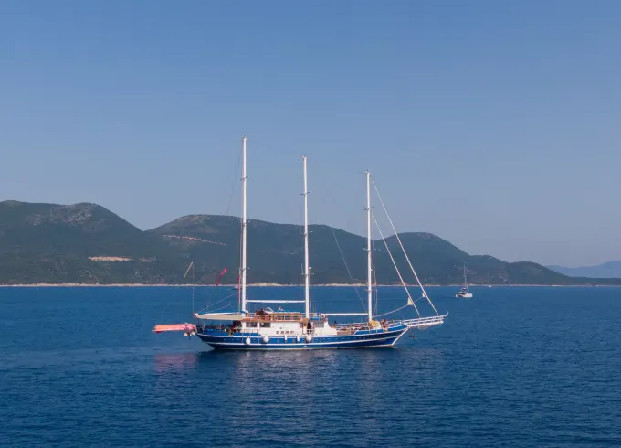 Charter 100' Sailing Gulet for Large Group from Tourlos!