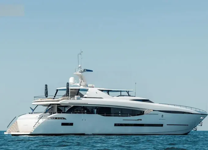 Dubai Yacht Rental cruise in Style on the 123’ Peri Yacht
