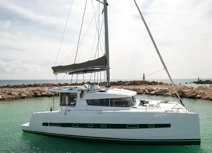 40' Bali Catamaran in Puerto Aventuras, Tulum Luxury Meal Included