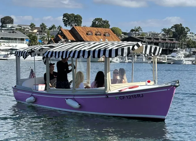 Pretty in Pink 21 Foot Duffy | Driver Included in Price (Up to 12 Guests)