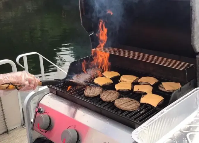 Double Decker Pontoon Party Boat on Lake Travis