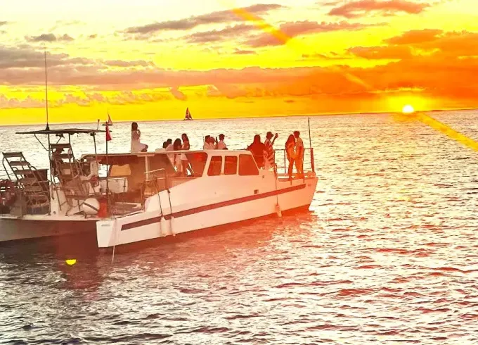 Private Waikiki Cruise on Your Own 46-Passenger Power Catamaran