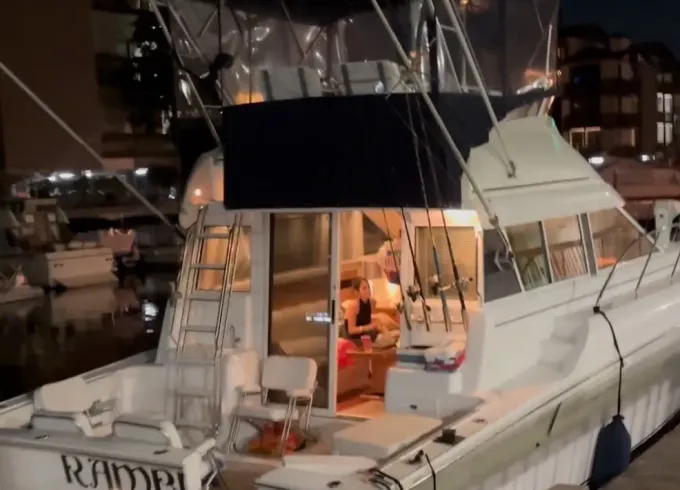 45 foot  fly bridge sport yacht